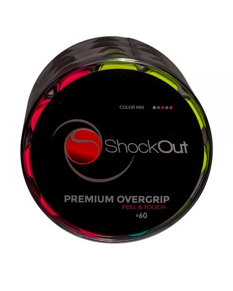 TAMBOR SHOCKOUT X60 OVERGRIPS LISOS PREMIUM MULTICOLOR Padel Planet.